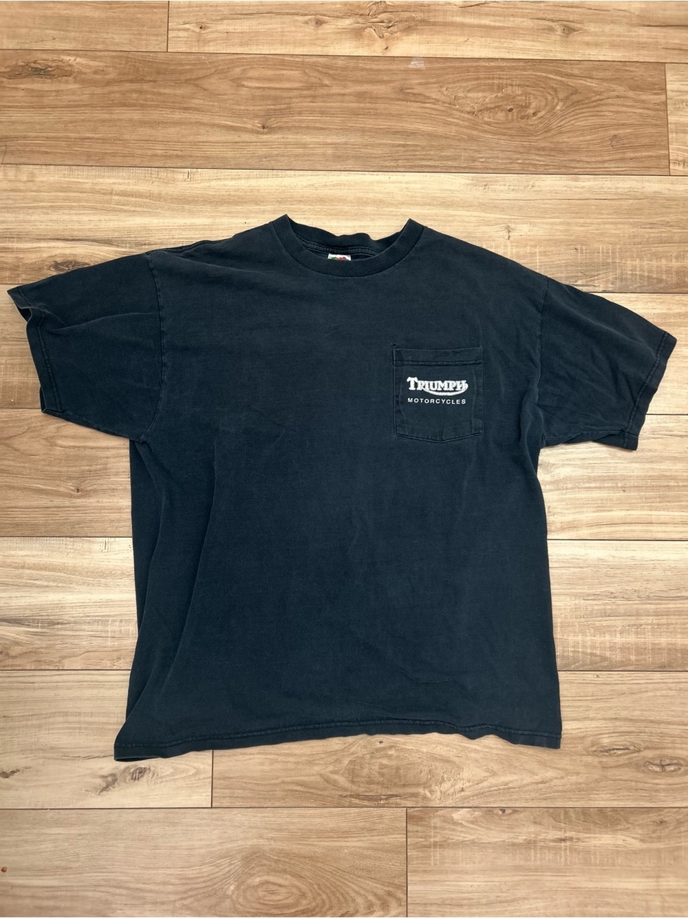 Triumph Black Short Sleeve Pocket Tee